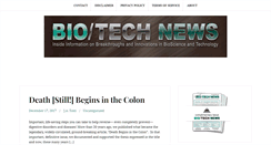 Desktop Screenshot of biotechnews.com